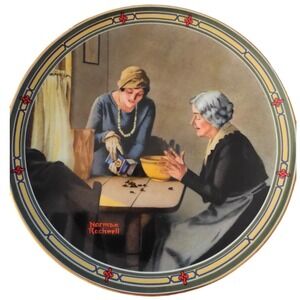 Norman Rockwell A Familys Full Measure 1985 Knowles Collector Plate 10923B